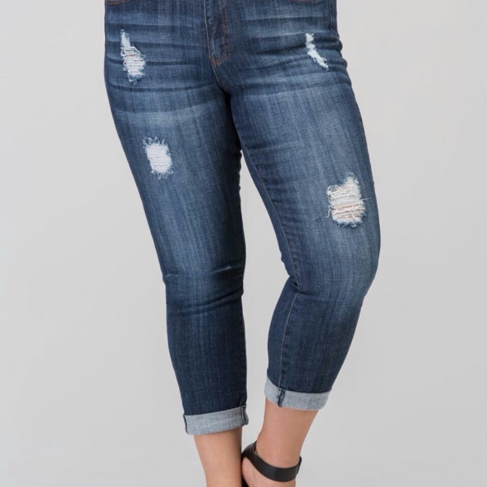 Stretchy Clingers Blue Jeans